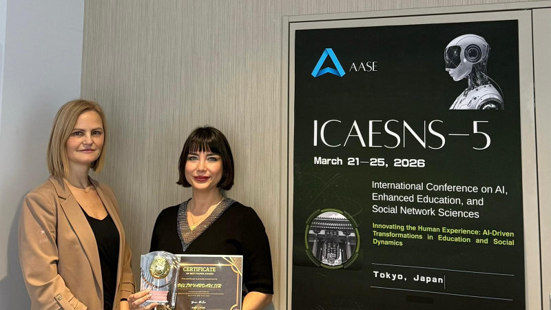 BAÜN’lü Akademisyene Japonya’da “En İyi Bildiri” Ödülü