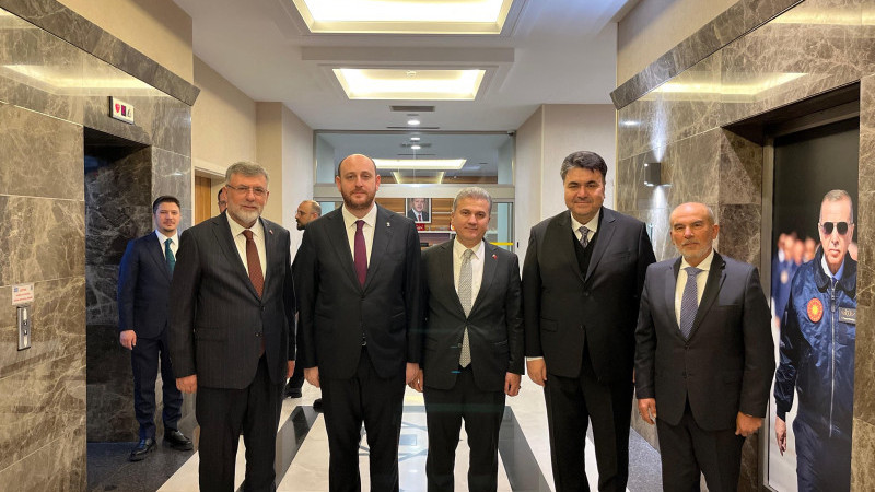 AK Parti Balıkesir Milletvekili Mustafa Canbey ve İlçe Belediye Başkanları, Teşkilat Başkanı Ahmet Büyükgümüş’ü Ziyaret Etti