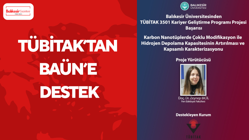 Balıkesir Üniversitesi’nden TÜBİTAK 3501 Programında Proje Başarısı