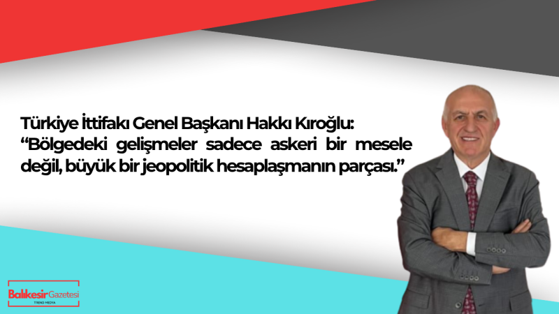 Başkan Hakkı Kıroğlu: 