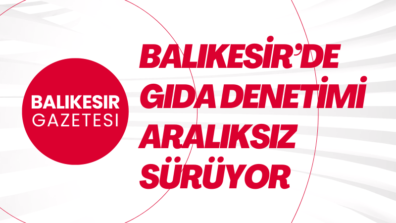 Balıkesir Genelinde Gıda Denetimleri Sürüyor