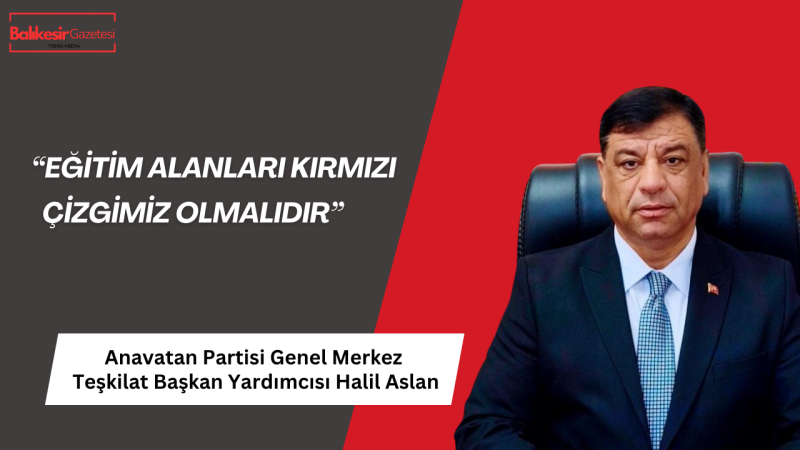 Anavatan Partisi Genel Merkez Teşkilat Başkan Yardımcısı Halil Aslan’dan Siverek Saldırısına İlişkin Açıklama