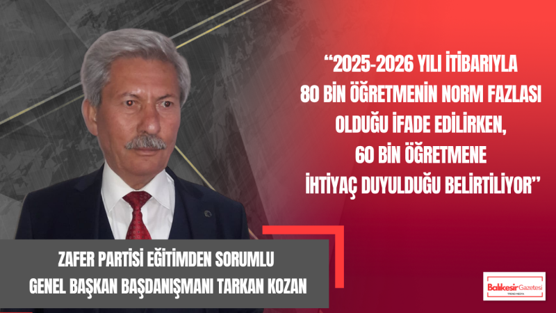 Eğitimci Tarkan Kozan: Eğitimde Plansızlık Geleceği Tehlikeye Atıyor