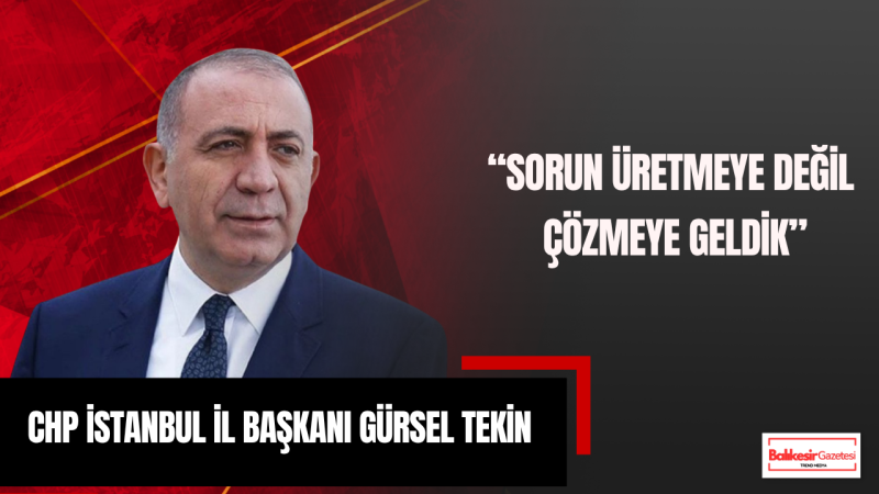 İstanbul İl Başkanı Gürsel Tekin: Siyaset Gerçek Gündeme Dönmezse Millet Sandığa Küsebilir