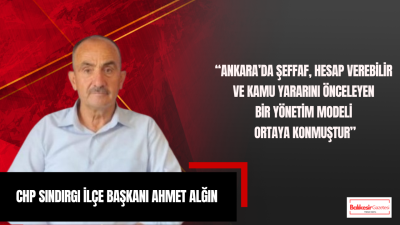 Ahmet Alğın: “Halkın Seçtiği İsimler Hukuk ve Vicdan Önünde Değerlendirilmelidir”
