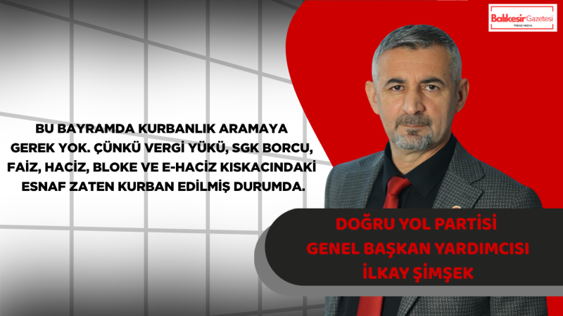 İlkay Şimşek: Esnaf Nefes Değil Adalet İstiyor