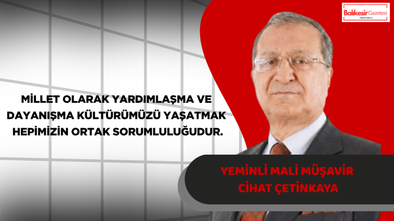Yeminli Mali Müşavir Cihat Çetinkaya’dan Kurban Bayramı Mesajı: “Paylaşmanın ve Dayanışmanın Bereketi Bayramlarda Daha Güçlü Hissedilir”