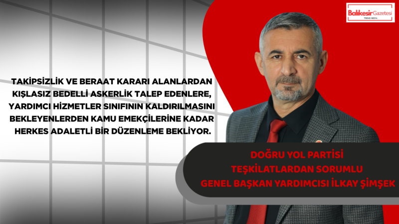 İlkay Şimşek: Toplumsal Beklentiler Meclis Gündeminde Karşılık Bulmalıdır