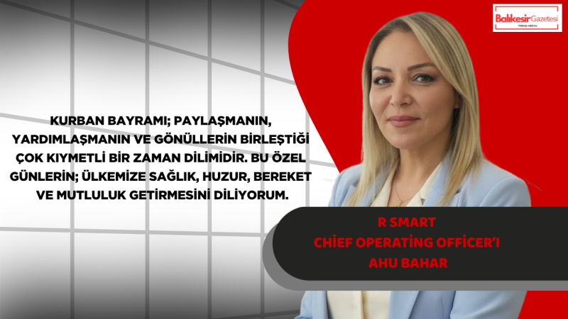 Ahu Bahar’dan Kurban Bayramı Mesajı