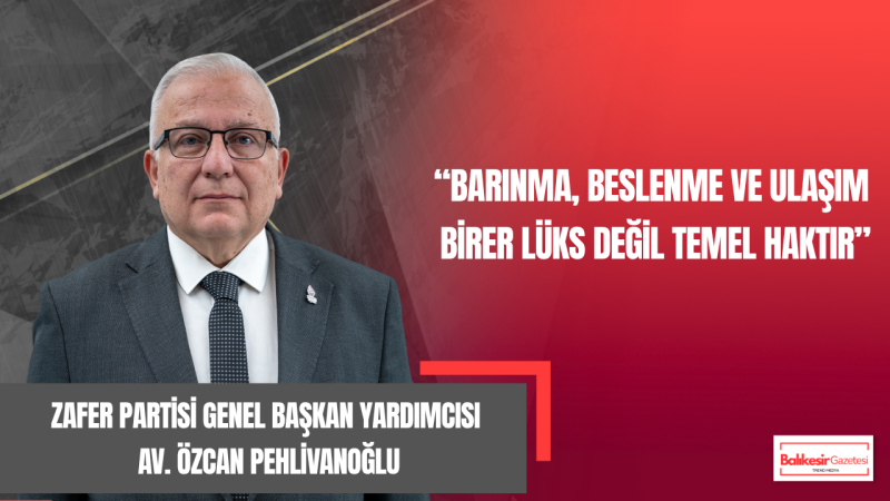 Özcan Pehlivanoğlu: “Ekonomide Sorun Sadece Enflasyon Değil, Hukuki ve Yapısal Güven Erozyonudur”