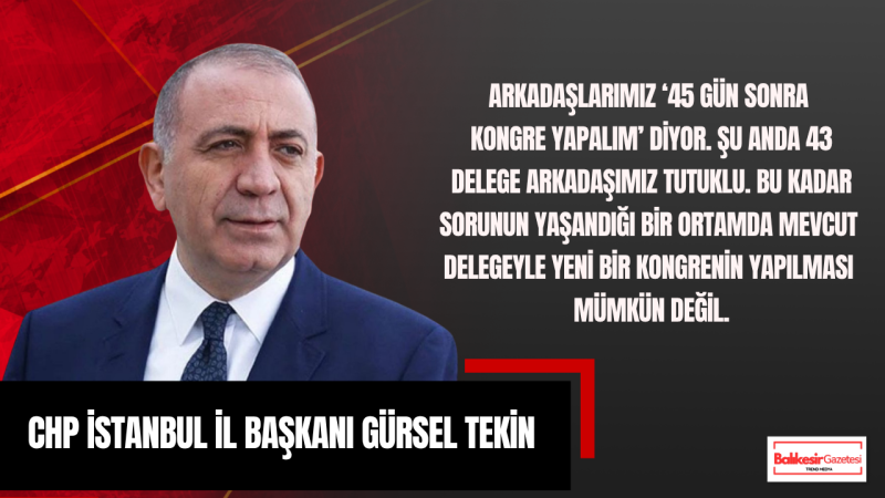 Gürsel Tekin: “Önce Hukuki Engeller Kalksın, Sonra Güçlü Bir Kurultay Yapalım”