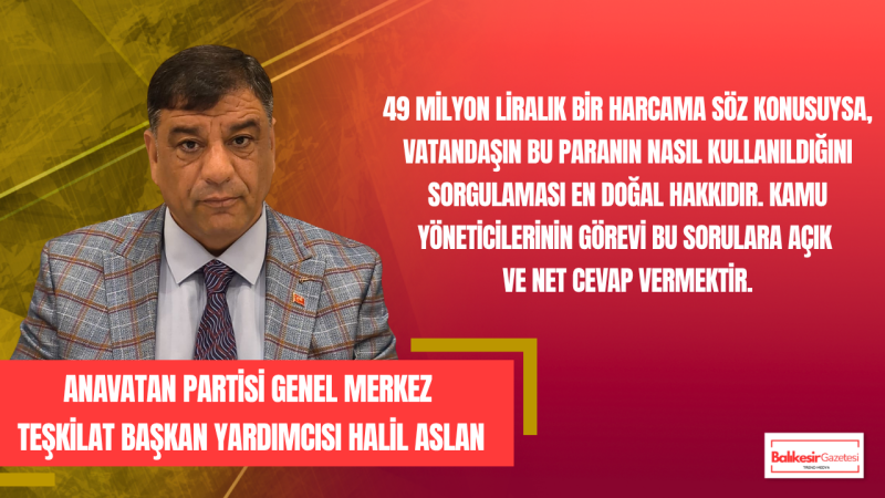 Halil Aslan: Kamu İhalelerinde Şeffaflık ve Rekabet Vazgeçilmezdir