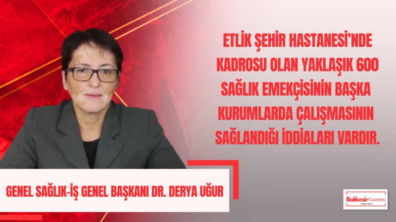 Başkan Dr. Derya Uğur: Torpil Düzeni Sağlık Sistemini Çökme Noktasına Getiriyor