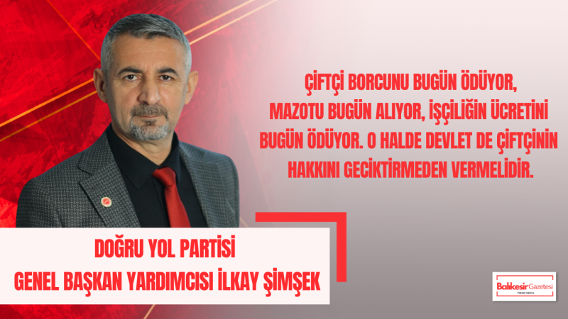 İlkay Şimşek: Çiftçinin Alın Teri Enflasyona Kurban Edilemez