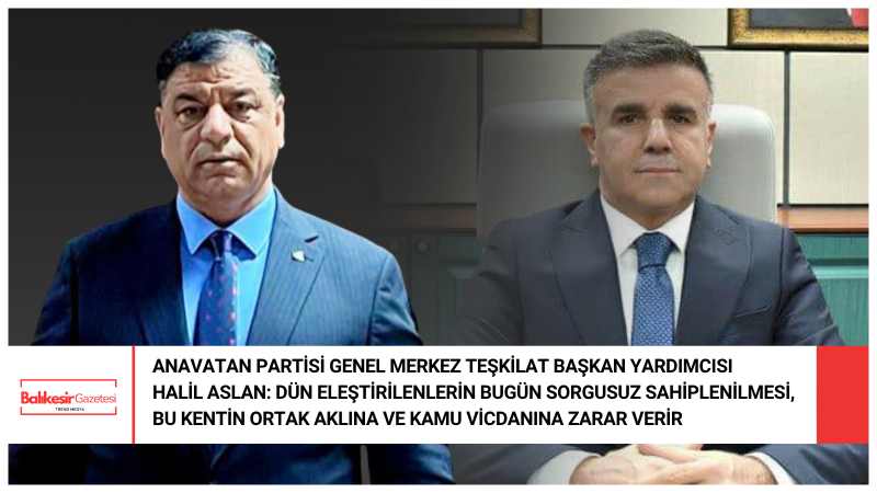 Halil Aslan: Urfalının Terazisi Urfalıyı Hafif Tartmamalıdır