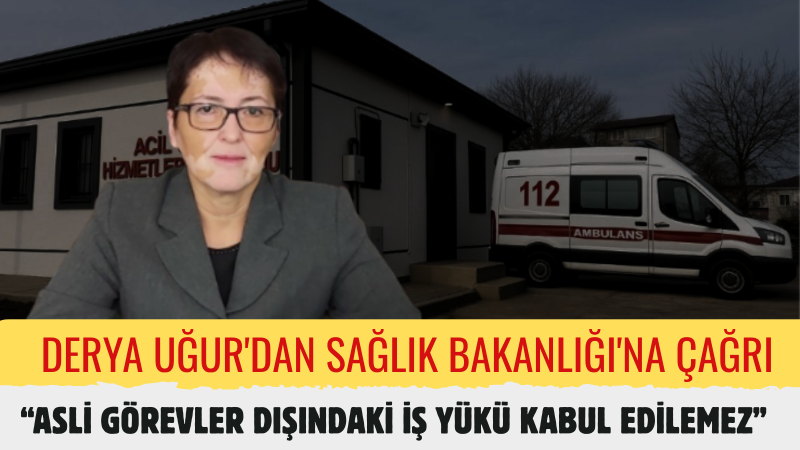 Dr. Derya Uğur: “112 Acil Sağlık Emekçileri Temizlik Personeli Değildir”