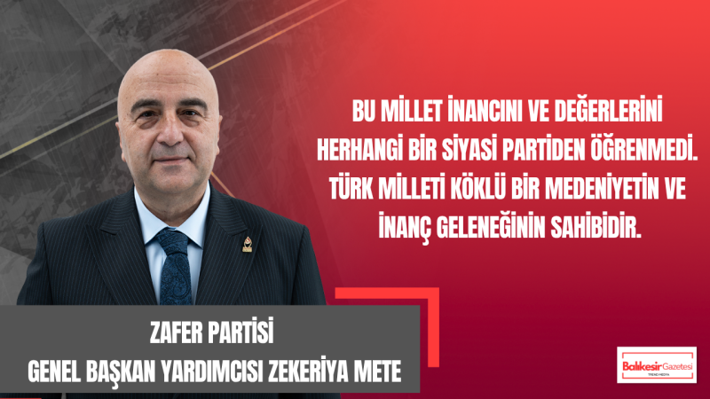 Zafer Partili Mete: Türk Gençliği Umudunu Kaybetmedi