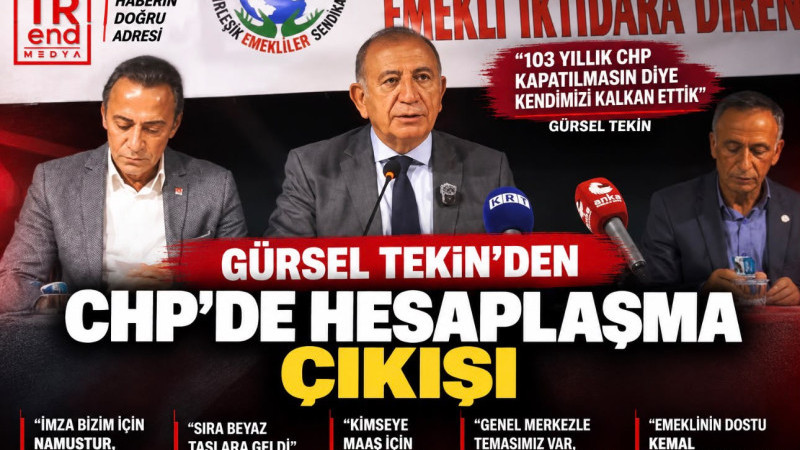 Gürsel Tekin’den CHP’de hesaplaşma çıkışı: “Beyaz taşları da temizleyeceğiz”